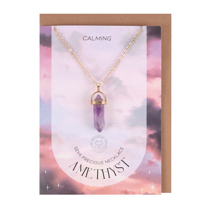 Amethyst crystal necklace