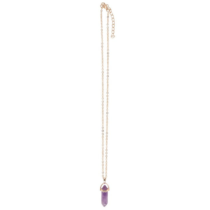 Amethyst crystal necklace